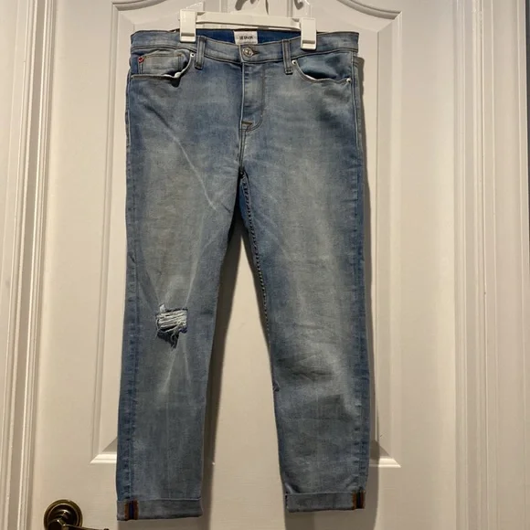 Hudson Super Skinny Cuffed Crop Jean 30 - Picture 5 of 11